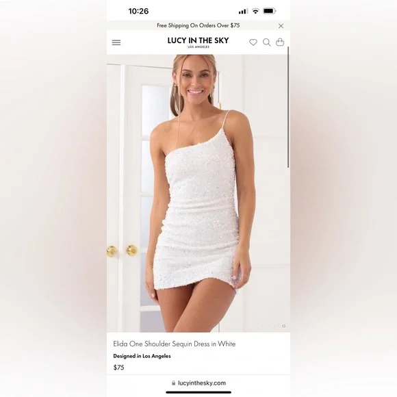 Lucy And Sky Floral One Shoulder Dress Lucy In The Sky One